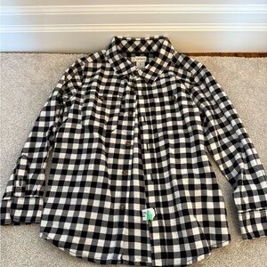 Carter's Black and White Checkered Shirt boys size 7